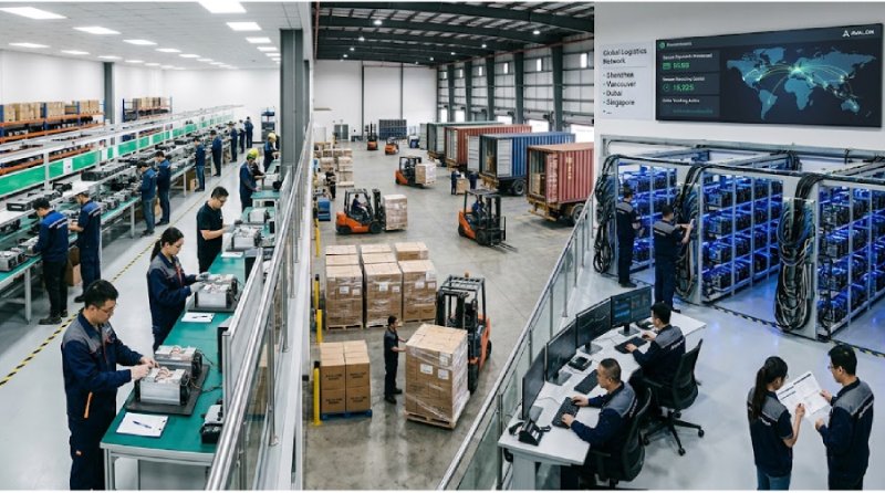 International technology equipment logistics facility